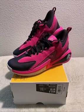 Under Armour Curry 3Z “Pink/Black” Men’s 8.5/10 Women’s New w/ Box no lid #146